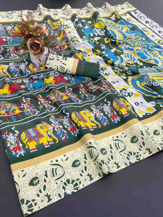 Designer Freehand Saree