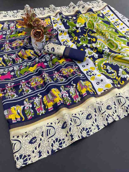 Designer Freehand Saree