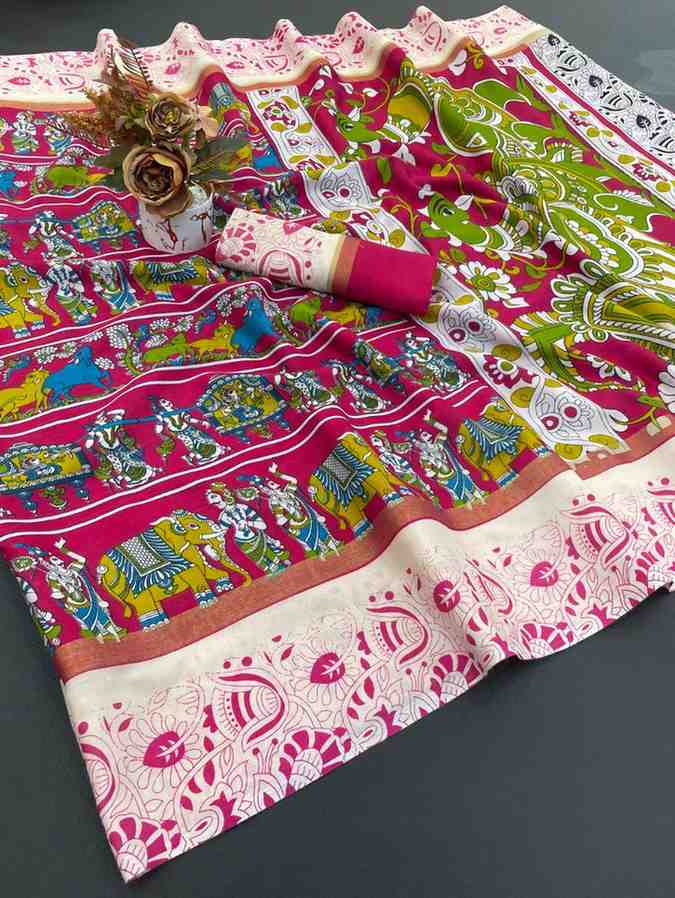 Designer Freehand Saree