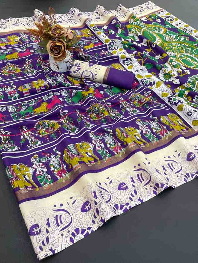 Designer Freehand Saree