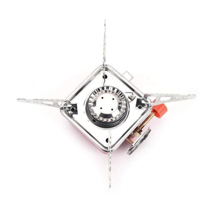 Portable gas stove on a white background
