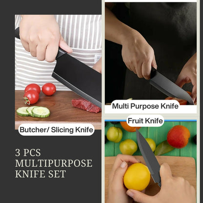 3 pcs Multipurpose Knife Set