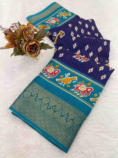 Designer Freehand Saree