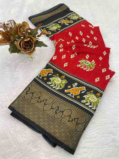 Designer Freehand Saree