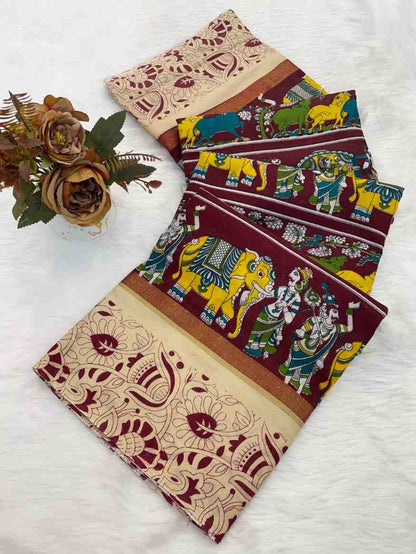 Designer Freehand Saree