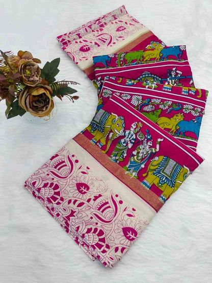 Designer Freehand Saree