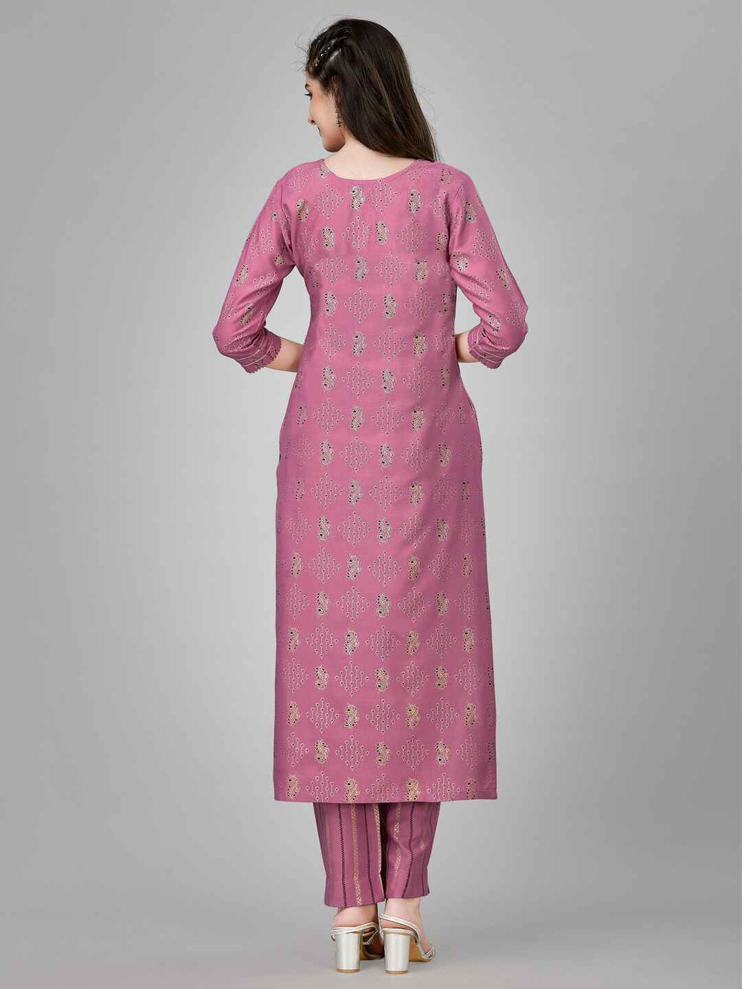 Fully Stiched Rayon Kurti Pant Set