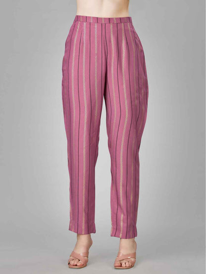 Fully Stiched Rayon Kurti Pant Set