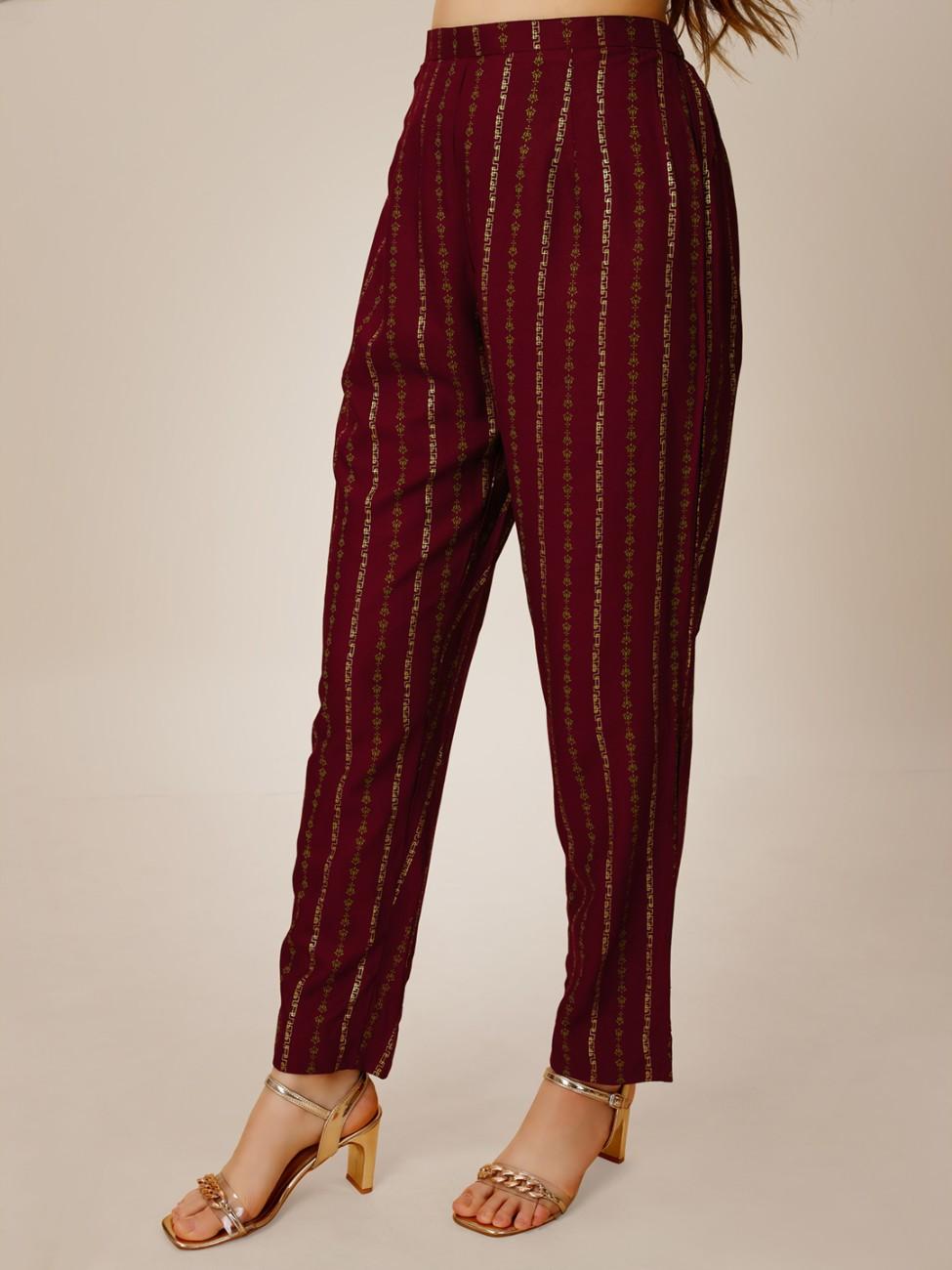 Fully Stiched Rayon Kurti Pant Set