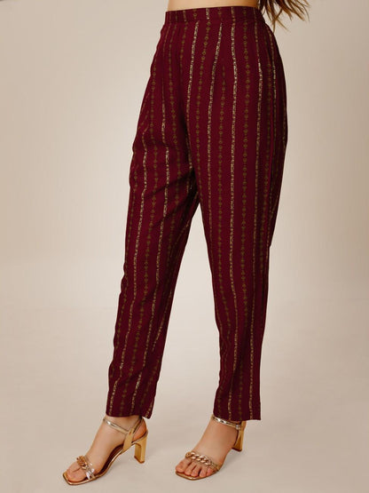 Fully Stiched Rayon Kurti Pant Set