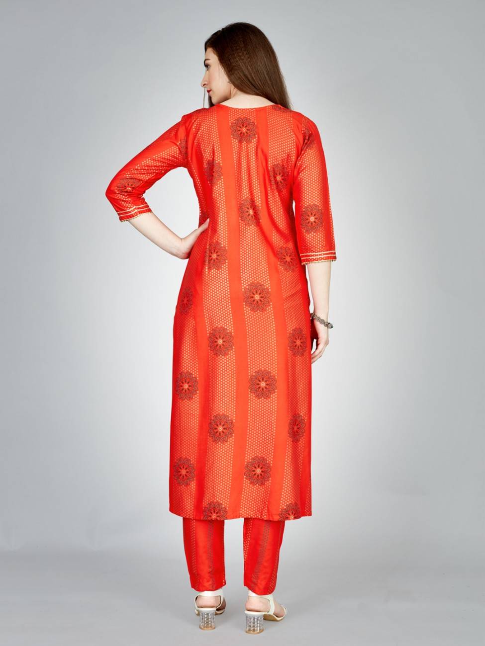 Fully Stiched Rayon Kurti Pant Set