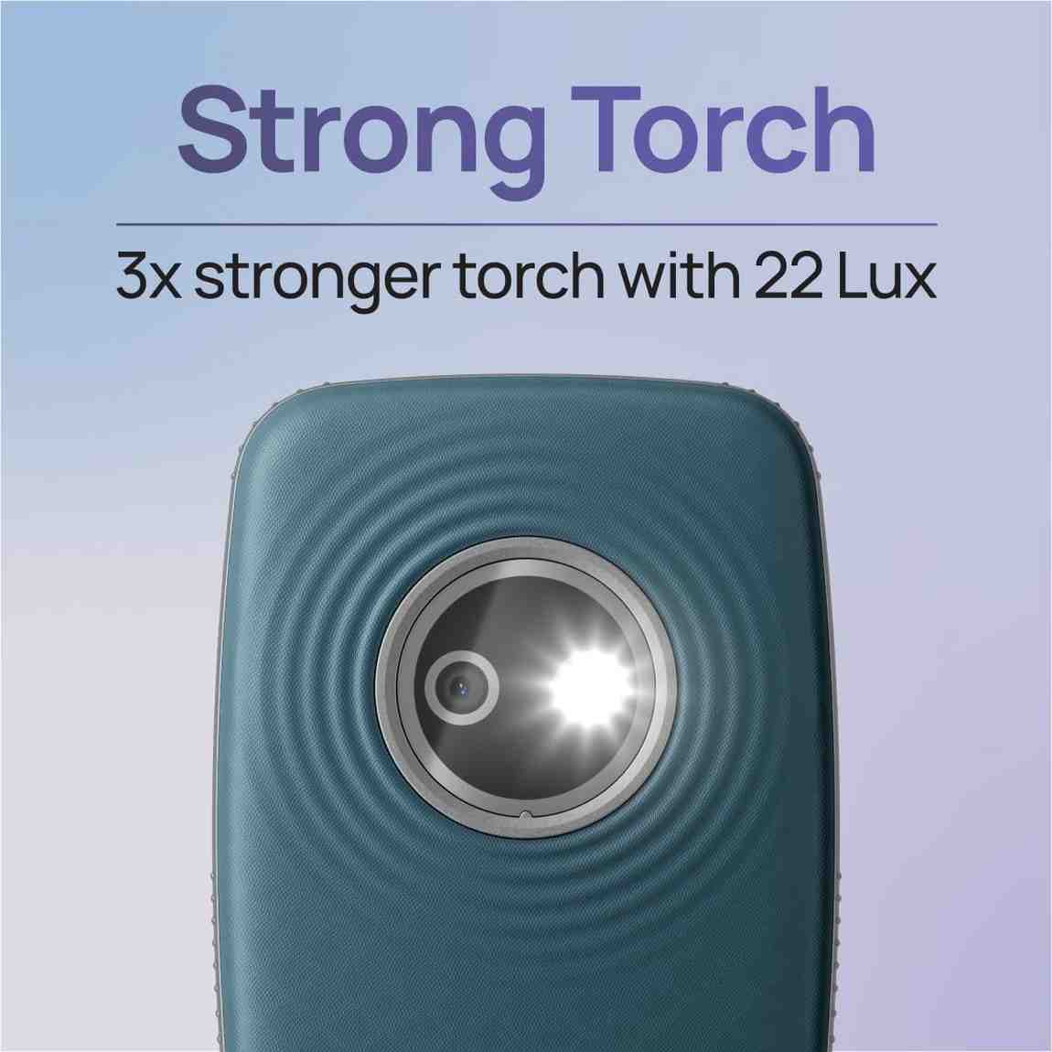 Nokia 123 Shield keypad phone with torch
