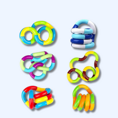 Shreeji (Pack of any 1) Tangles Fidget Toys, Fidget Toys, Sensory Toys, Tangles Fidget, Tangles Relax Therapy Anxiety Stress Relief Items Therapy Toy, Decompression Toys, Fidget to Focus any 1 available design