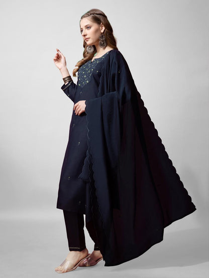 Fully Stiched Cotton Kurti Pant Dupatta