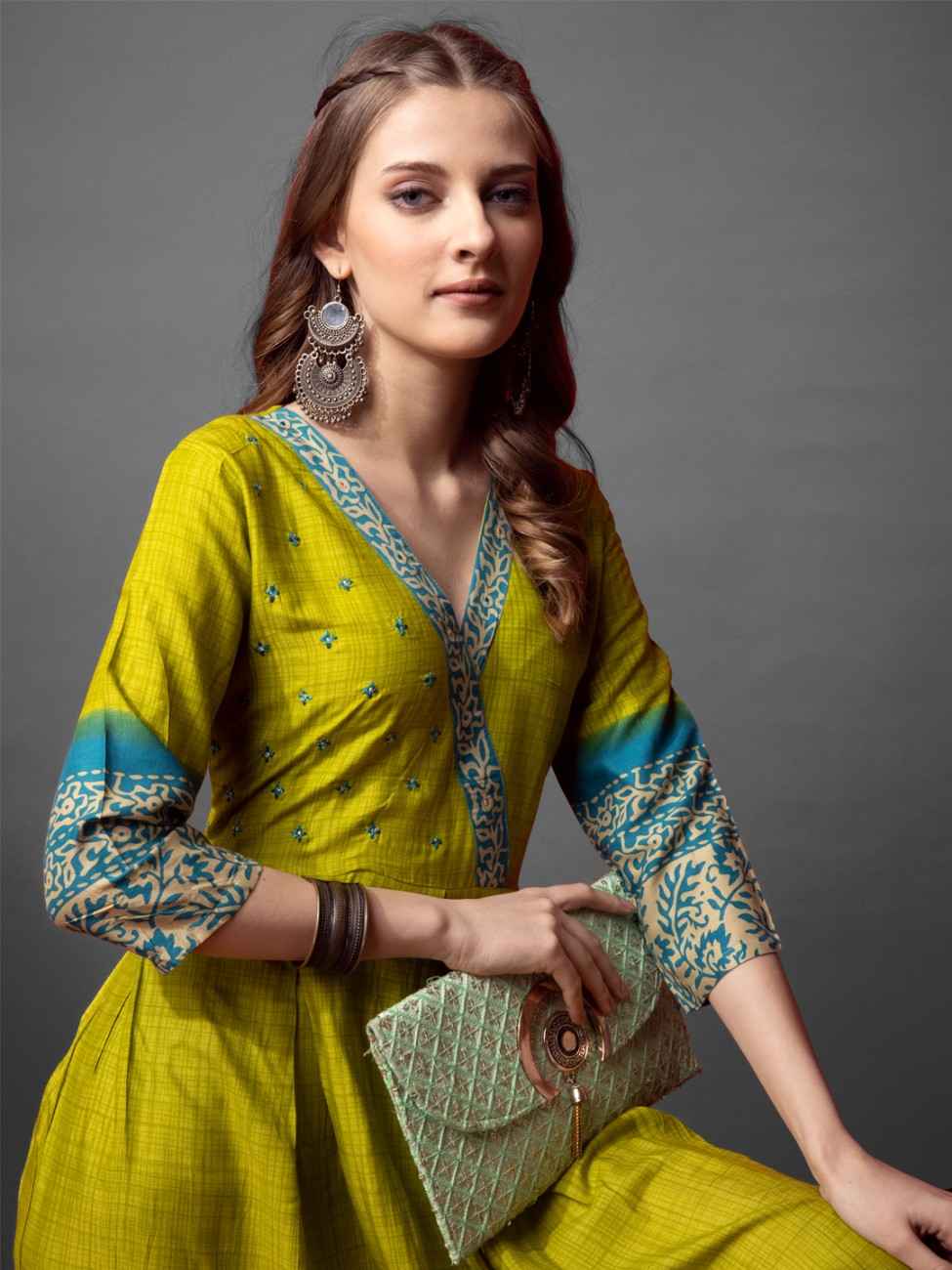 Fully Stiched Cotton Anarkali Gown