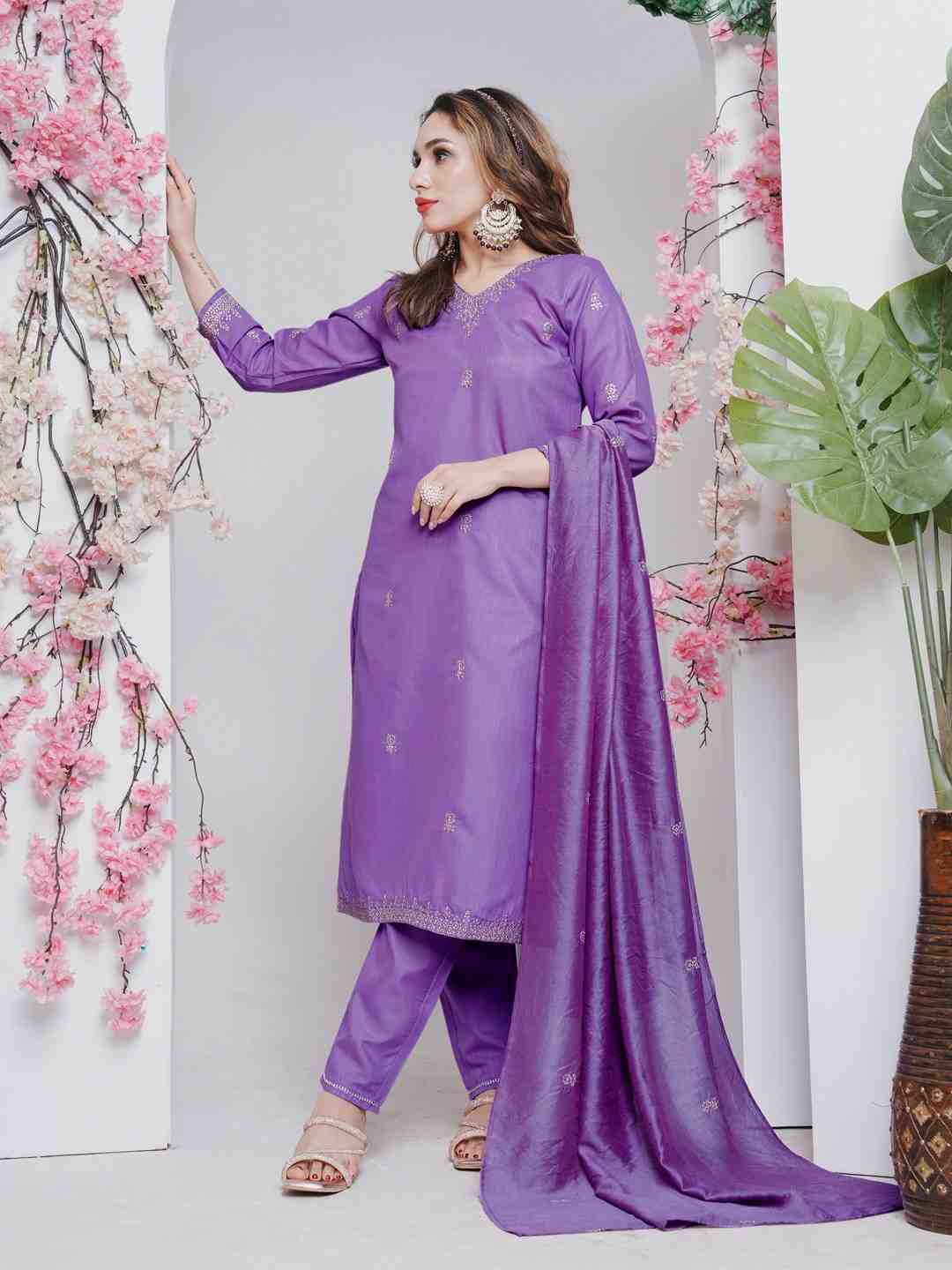 Fully Stiched Rayon Embroidered Kurti Pant Dupatta