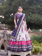 Tusser Silk Lehenga Choli