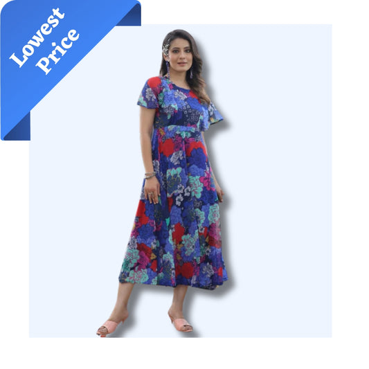 Georgette long maxi dress