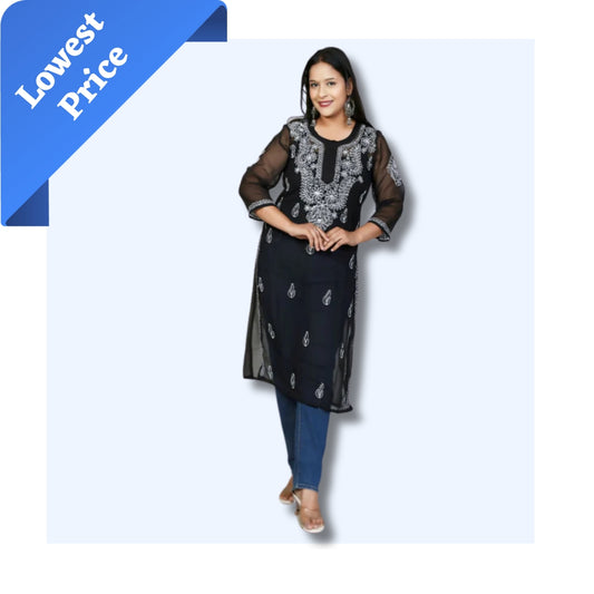 Gala Booty Chikankari kurti