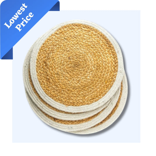 jute and cotton Table mat Set of 6