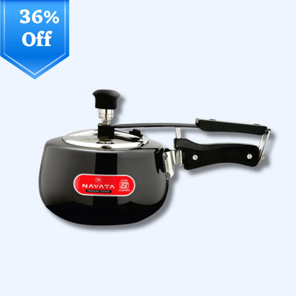 NAVATA Hard Anodized Inner Lid Induction Bottom Pressure Cooker