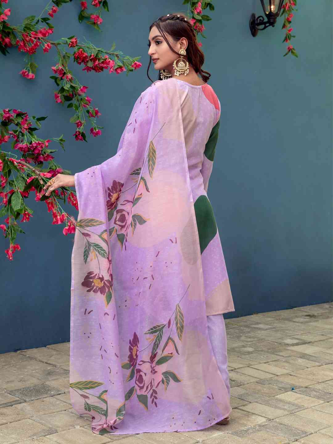 Fully Stiched Cotton Blend Kurti Pant Dupatta