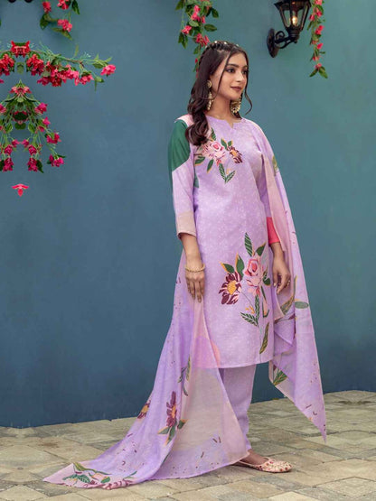 Fully Stiched Cotton Blend Kurti Pant Dupatta