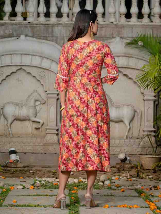 Fully Stiched Rayon A-Line Kurta