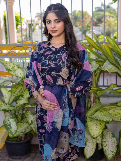 Fully Stiched Cotton Kurti Pant Dupatta