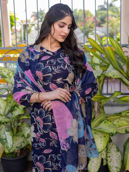 Fully Stiched Cotton Kurti Pant Dupatta