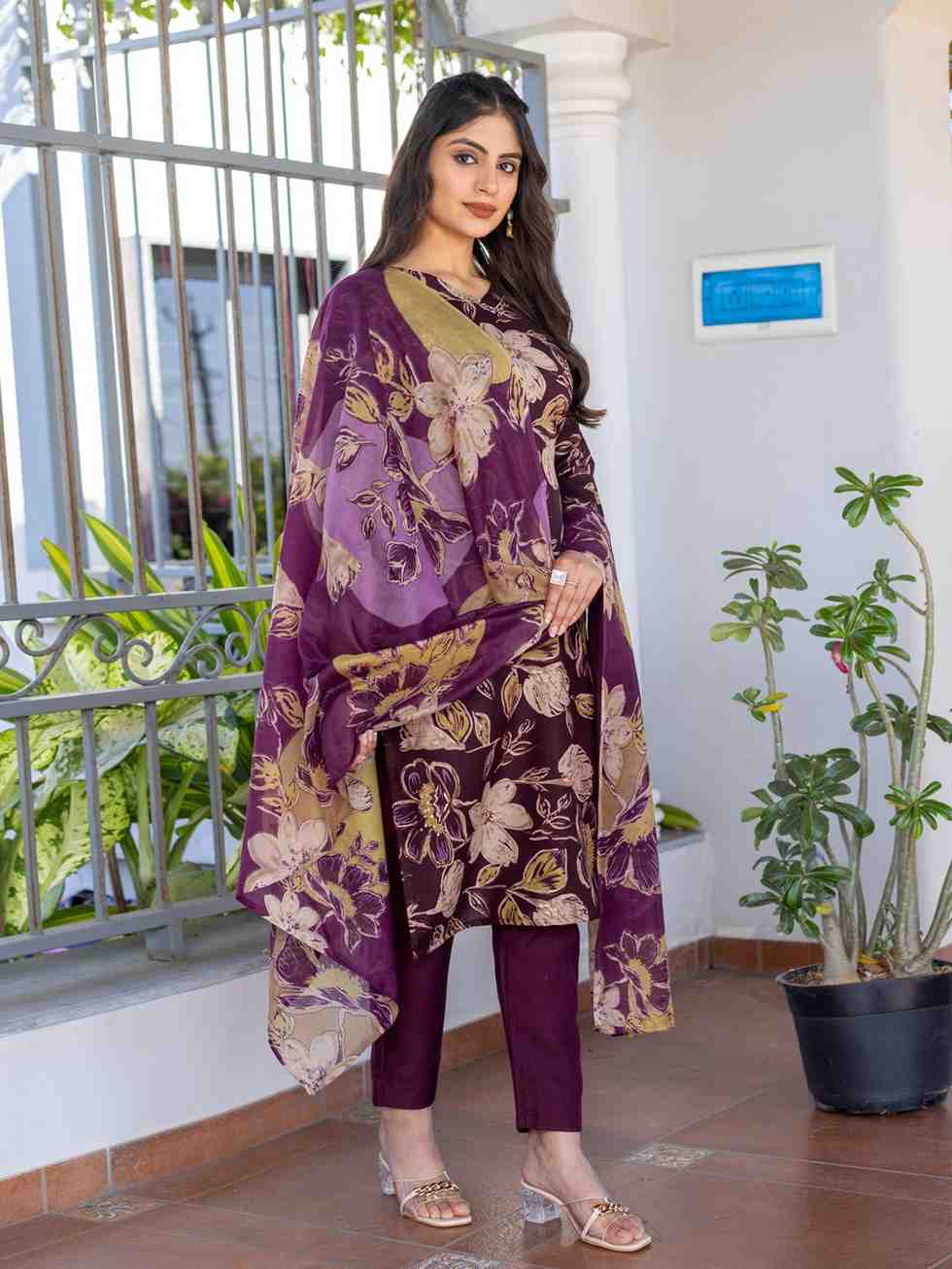 Fully Stiched Cotton Kurti Pant Dupatta