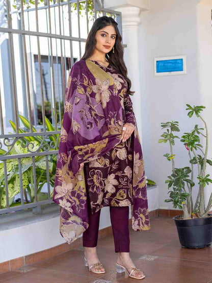 Fully Stiched Cotton Kurti Pant Dupatta