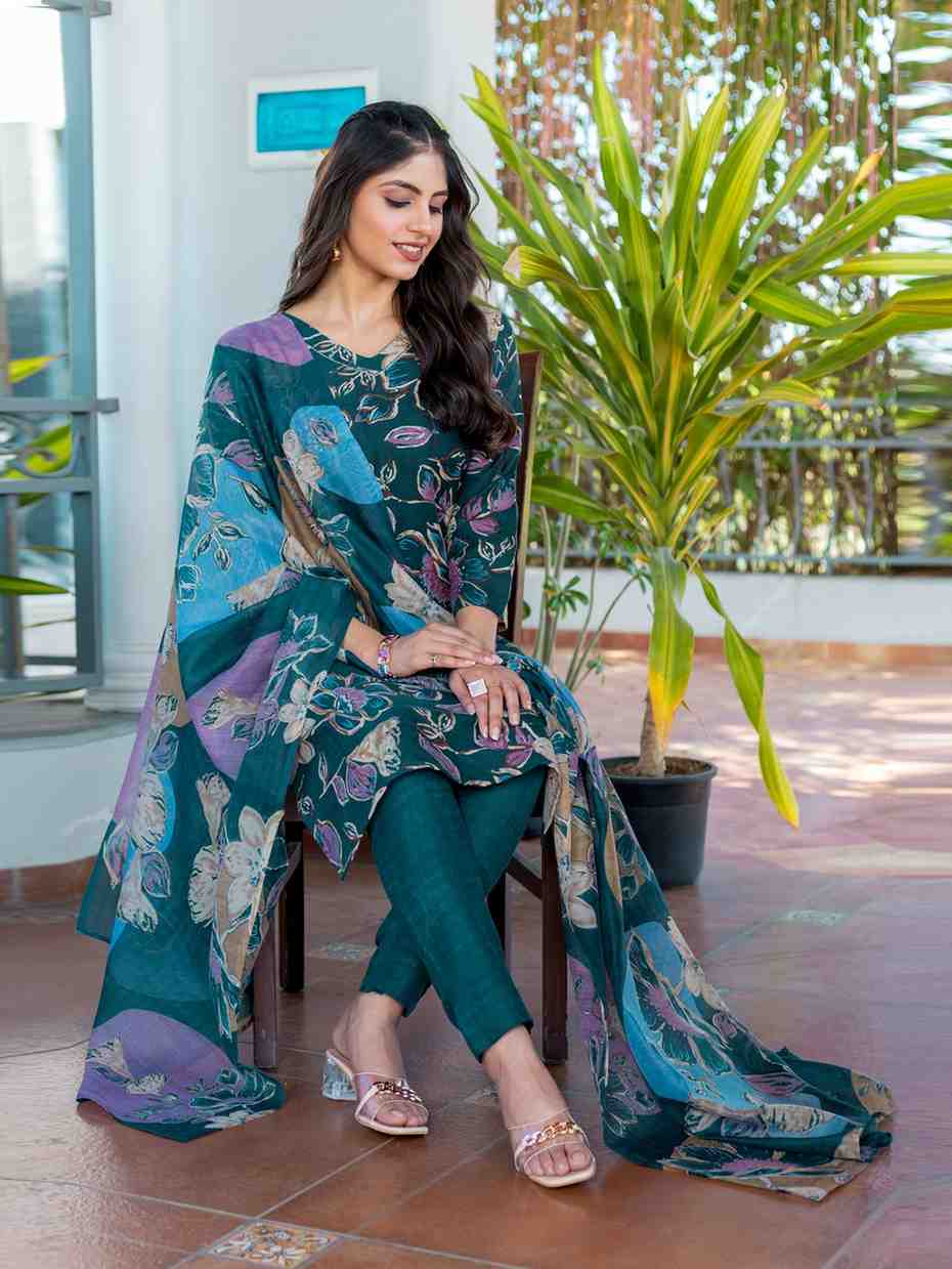 Fully Stiched Cotton Kurti Pant Dupatta