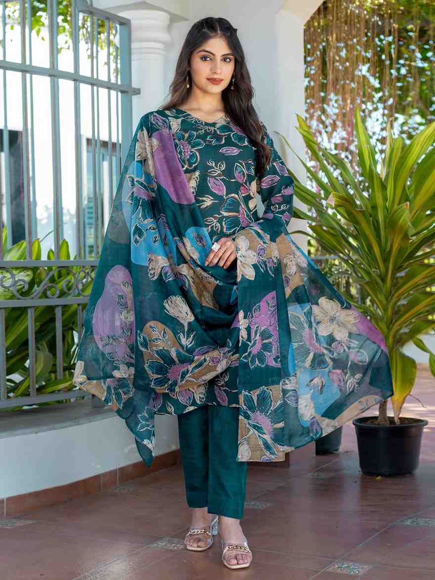 Fully Stiched Cotton Kurti Pant Dupatta