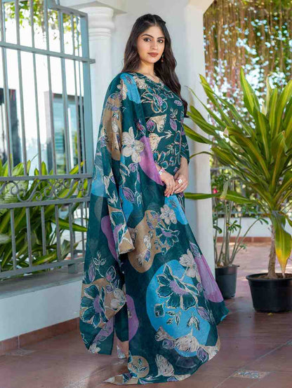 Fully Stiched Cotton Kurti Pant Dupatta