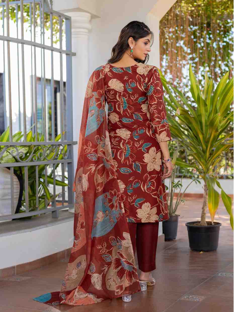 Fully Stiched Cotton Kurti Pant Dupatta