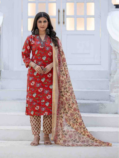Fully Stiched Rayon Kurti Pant Dupatta