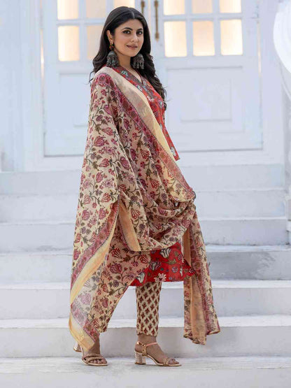 Fully Stiched Rayon Kurti Pant Dupatta