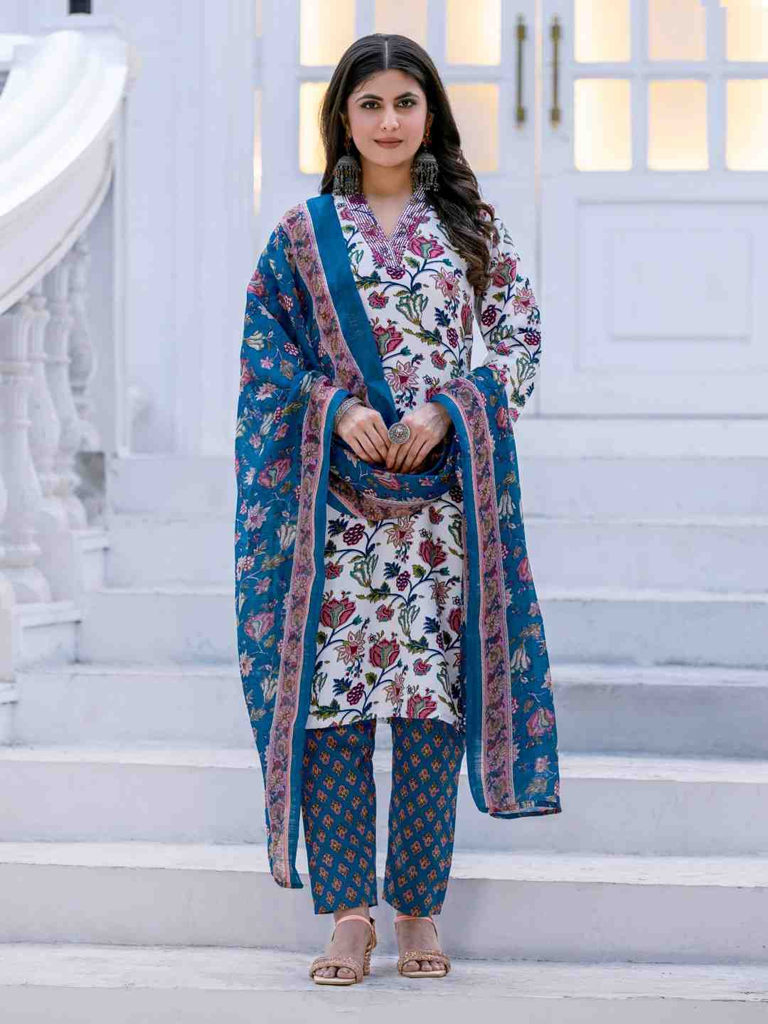Fully Stiched Rayon Kurti Pant Dupatta