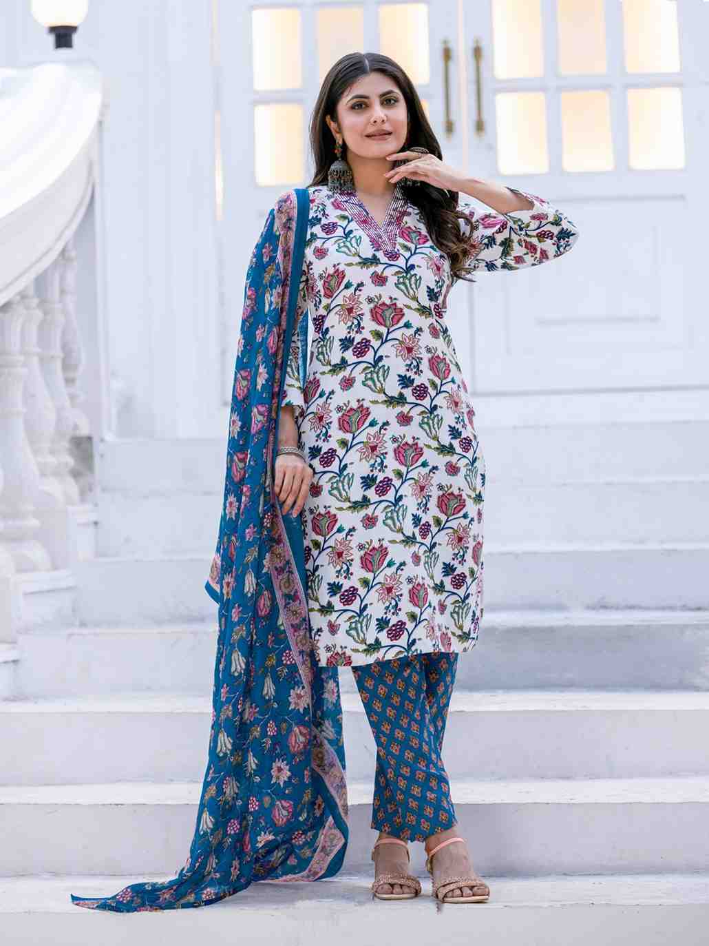 Fully Stiched Rayon Kurti Pant Dupatta
