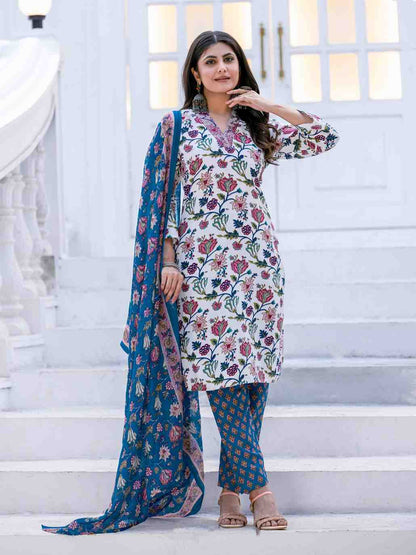 Fully Stiched Rayon Kurti Pant Dupatta