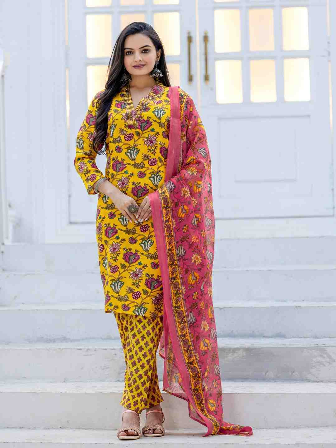 Fully Stiched Rayon Kurti Pant Dupatta