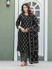 Fully Stiched Cotton  Kurti Pant Dupatta