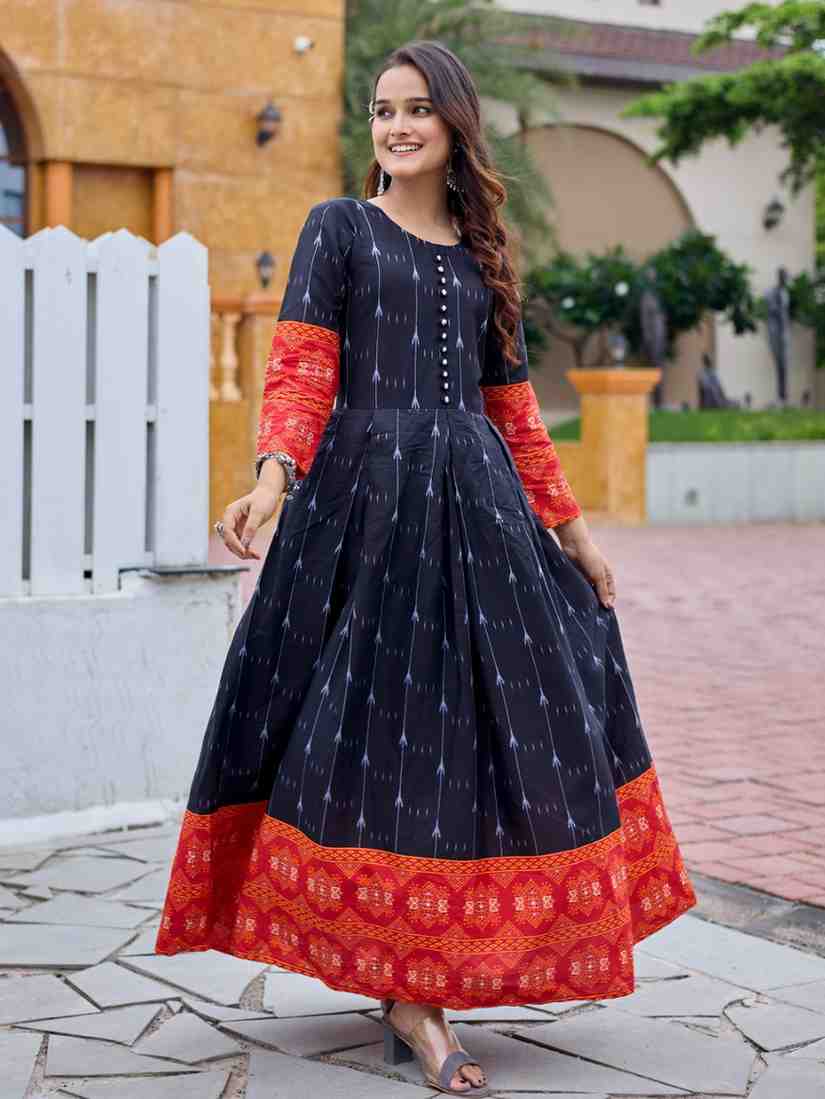 Fully Stiched Rayon Anarkali Gown