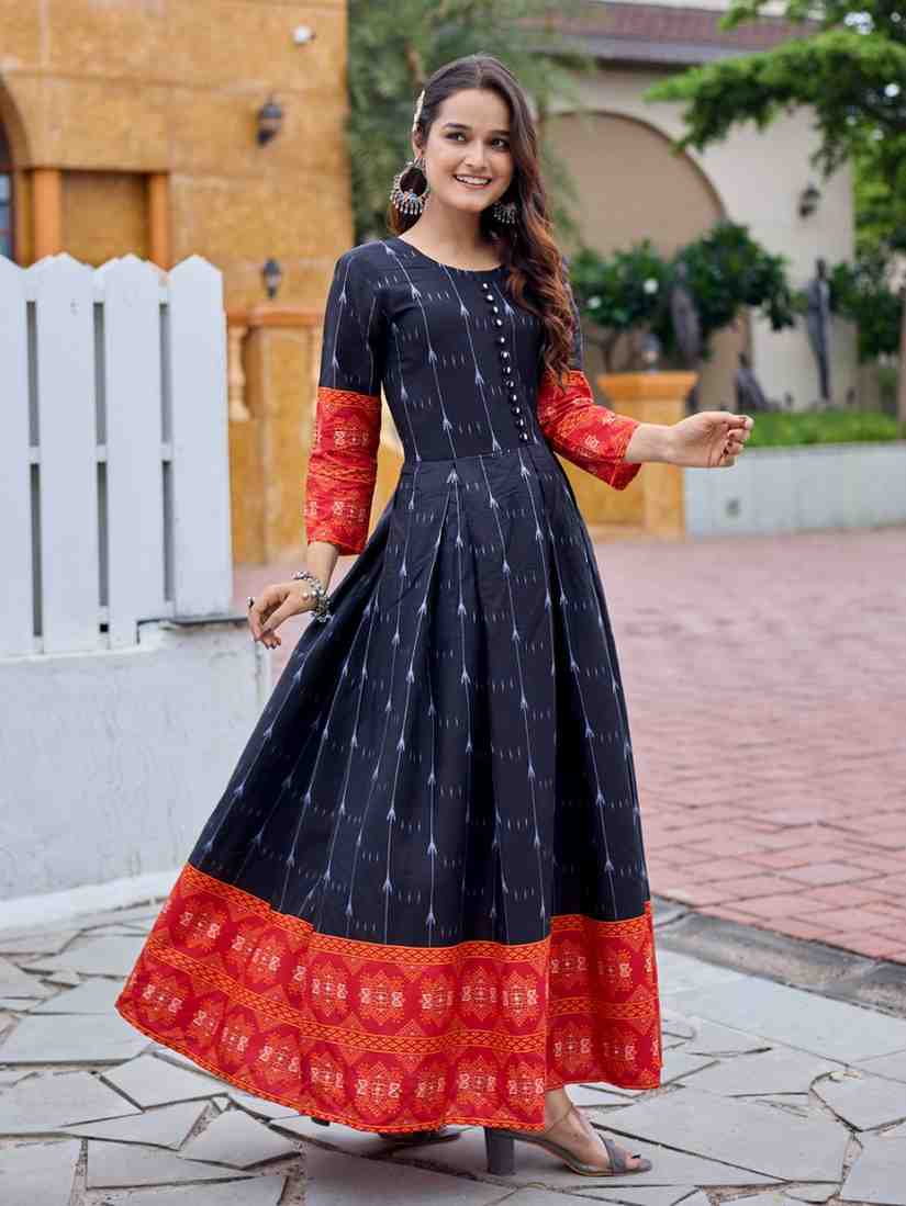 Fully Stiched Rayon Anarkali Gown