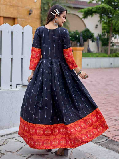 Fully Stiched Rayon Anarkali Gown