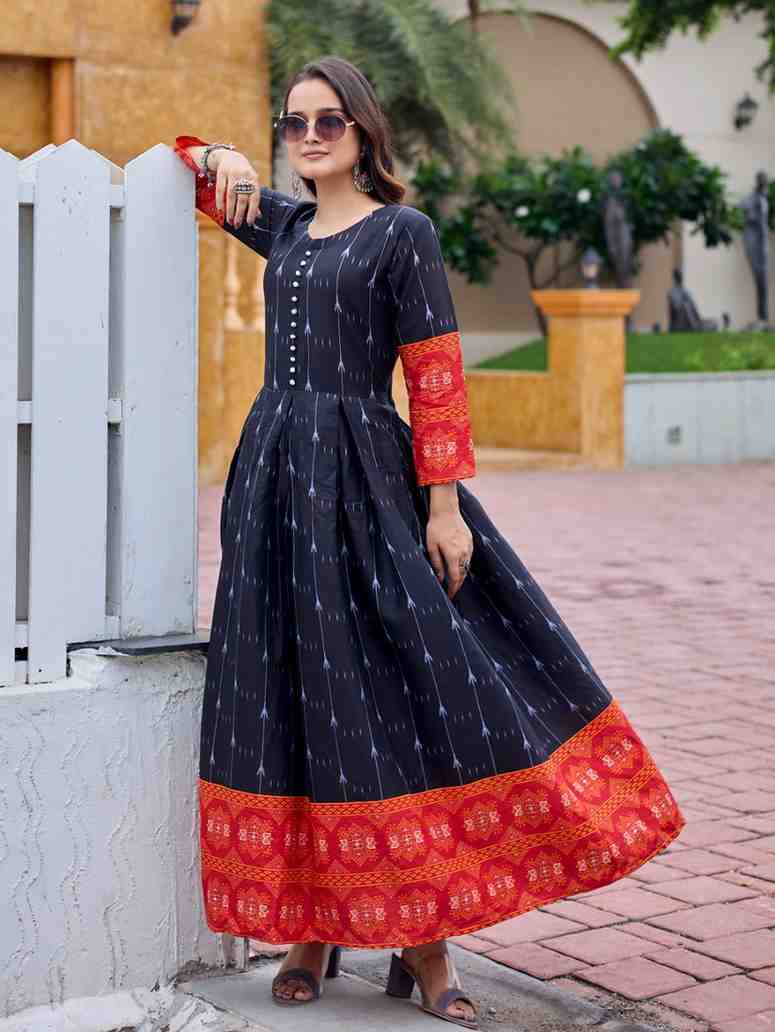 Fully Stiched Rayon Anarkali Gown