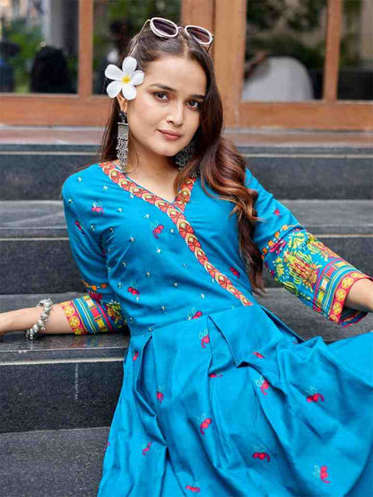 Fully Stiched Rayon Anarkali Gown