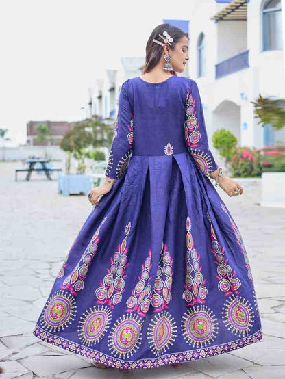 Fully Stiched Rayon Anarkali Gown