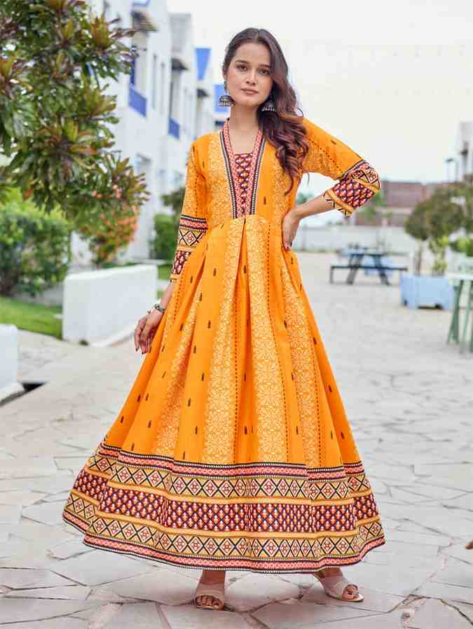 Fully Stiched Rayon Anarkali Gown